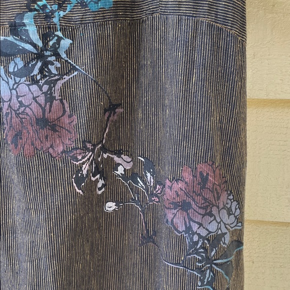 Blue Fish hand painted Floral Brown and gold Dress. Size 1 (10-16) - Picture 4 of 12